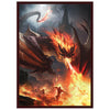 Fantasy North - Endragos - The Incinerator - Dragon Series - 100 Textured Matte TCG Card Sleeves - Fits Magic MTG Commander Pokemon and Other Card
