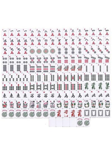C&H Solutions Western Style,American Mahjong Tiles Only - The Classic (A Type), Set of 166 Pcs