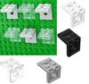 YUJHITP Display Stand for Mini Figure, 50 Piece Classic Light Gray Bracket Plate Bulk, Compatible with Lego Parts and Pieces(Color: Light Gray)