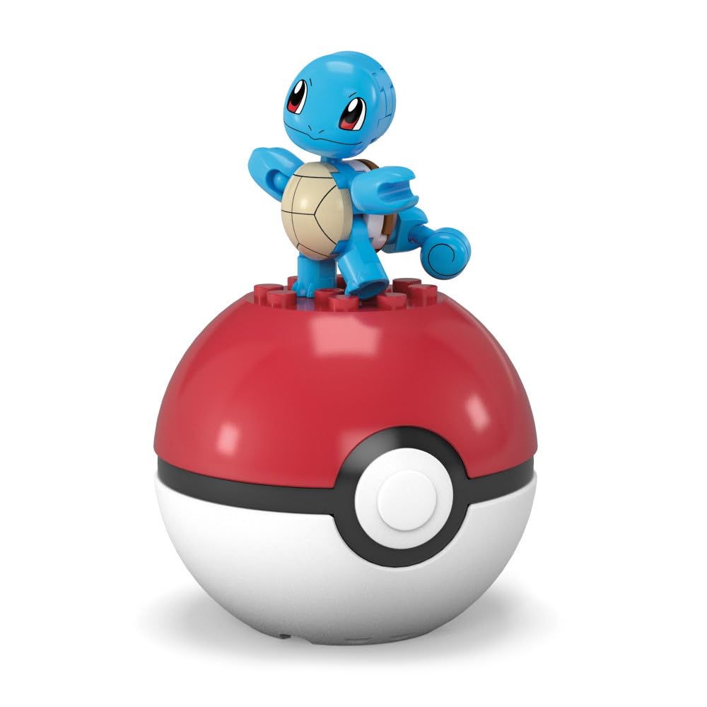 MEGA Pokémon Construction Toy Pokémon Evergreen Squirtle Ball for Kids Ages 6 and Up