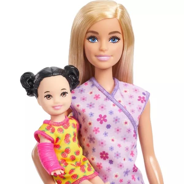 Barbie Pediatrician Doll And Doctor Playset With Accessories, Purple Scrubs, Barbie Toys