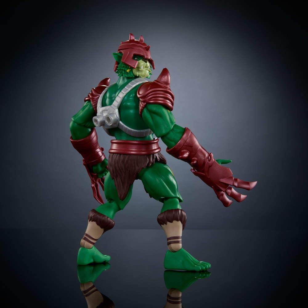 Masters of the Universe Origins & Thundercats Action Figure, Battle Cat Man Toy, 1980s Brand Crossover, 5.5-inch Posable with Battle Claws, Mini Comic