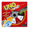 Mattel Games UNO Spin Card Game for Kid, Adult & Family Nights, Classic Play with Toy Spinner, New Challenges & Rules, Rainy Day Activity