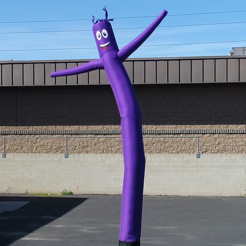 Purple 20ft Tall Inflatable Tube Man Air Powered Dancing Guy for Outdoors (Puppet Attachment only) | Feather Flag Nation
