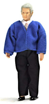 Dollhouse Miniature 1:12 Scale Grandfather with Outfit