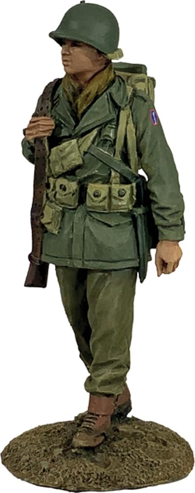 W. Britain World War 2 Allies 25279 U.S. 442 Infantry Regiment Walking 1:30 Scale Metal