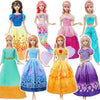8 Sets Different Princess Costume Dresses for 11.5 inch Girl Doll Clothes Accessories