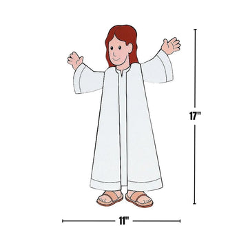 Fun Express - Joseph & His Colored Coat Sticker Scene - Stationery - Stickers - Make - A - Scene (Lrg) - 12 Pieces