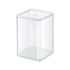 Clear Figure Display Case 3x3x4.5 inch Small Acrylic Figurine Storage Box Showcase for Collectibles Minifigure Mini Dolls Toys Organizer