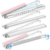 RESOVO Mahjong Racks with Pushers 4 Pack, Flip to Win-Latest Upgraded Feature, Acrylic Crystal Clear Mah Jongg Tiles Stand Holder Tray, Table Game