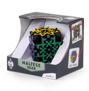 Meffert's Maltese Gear - The Original Twisting Gears Cube Brainteaser Puzzle Challenge from Recent Toys - Travel Friendly Fun for Ages 9 to Adult