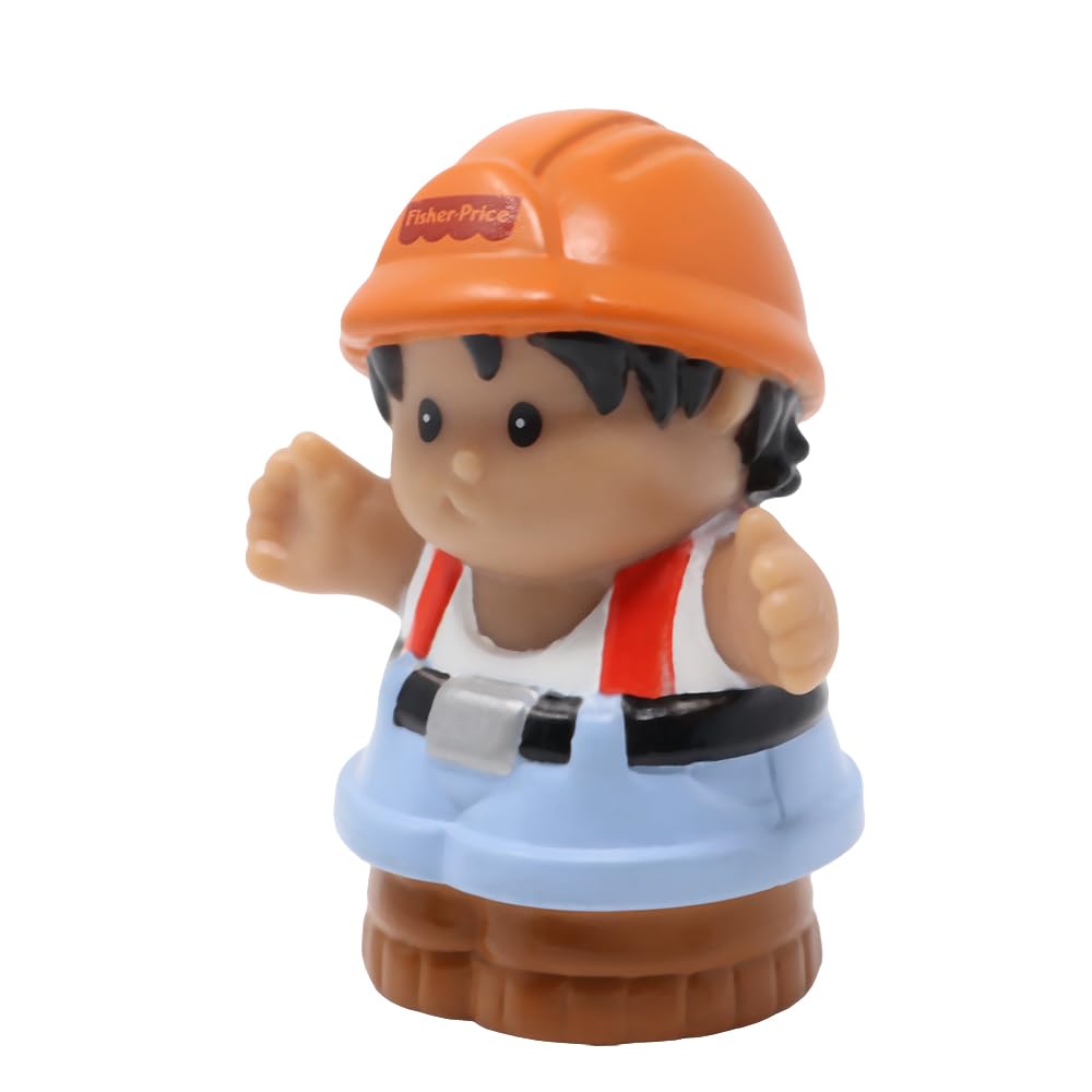 Fisher-Price Replacement Part for Collectible Little People Construction Site Building Playset 72649 - Replacement Dump Truck Driver Roberto Figure -