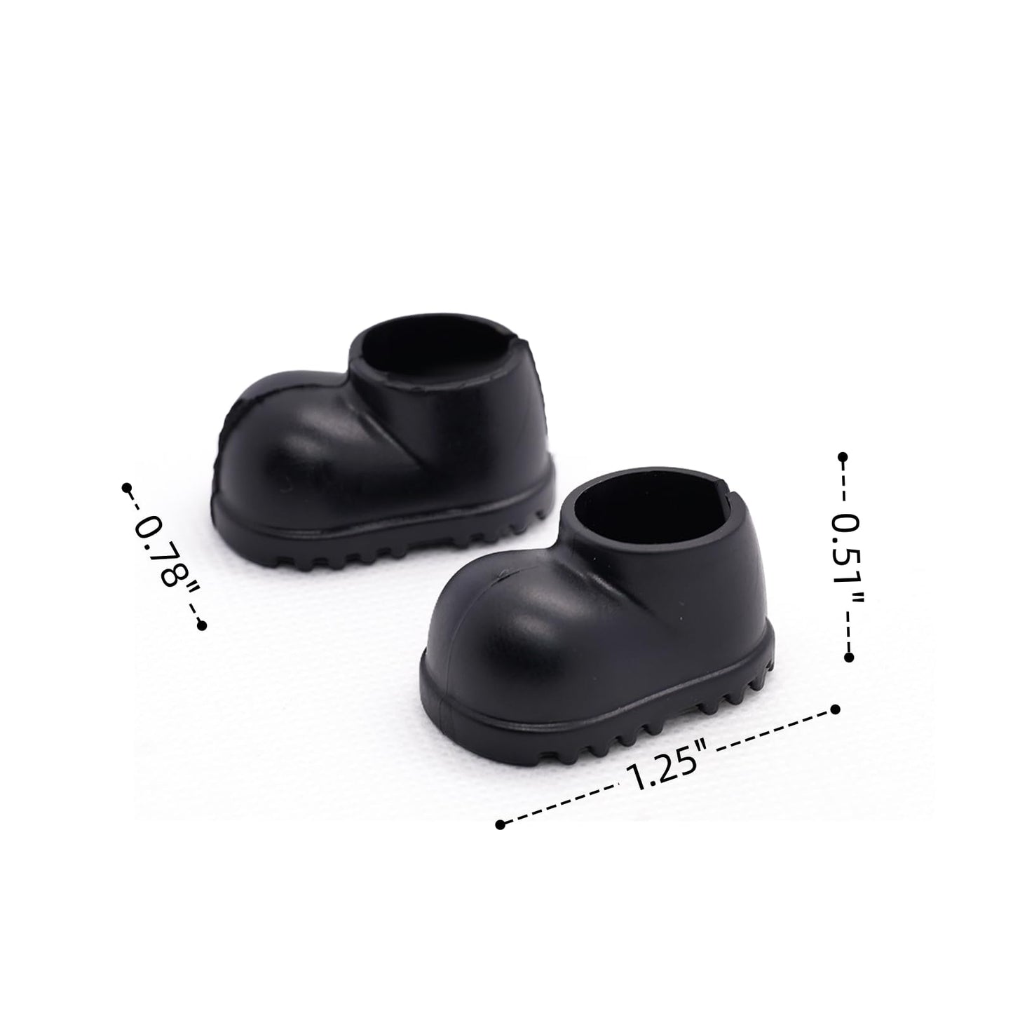 Clothes for 17cm Dolls, Cool Style 4 Pcs Set Including Black Face Head Cover, Hand-Held Toy, Shoes and Three-Layer Necklace Fashion Outfit