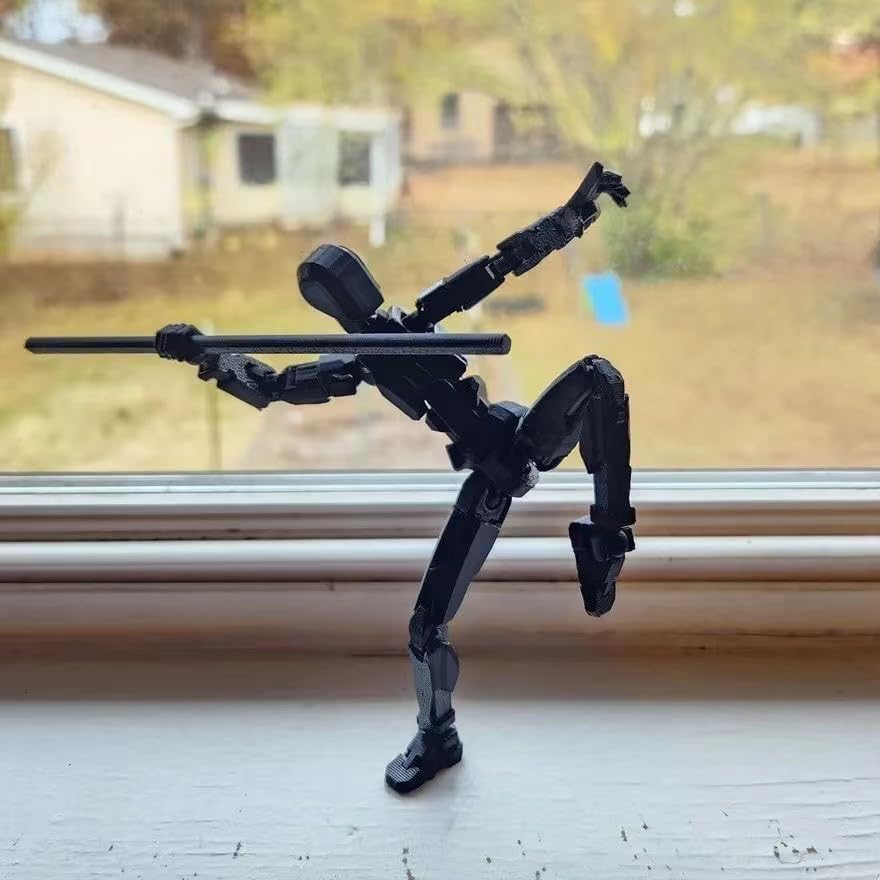 Dumwick Titan13 Action Figure, Lucky Robot 13 Action Figure,3D Printed Multi-Jointed Movable Action Figures,Dummy Robot 13 Figure Creative Gifts