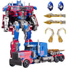 QCCX Car Robot Toys, Deformation Toy Cars, Action Figure with Two Extra Interchangeable Head - Part of Alloy