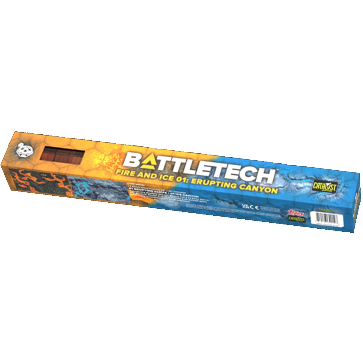 Catalyst Game Labs BattleTech: BattleMat: Fire & Ice 01: Erupting Canyon