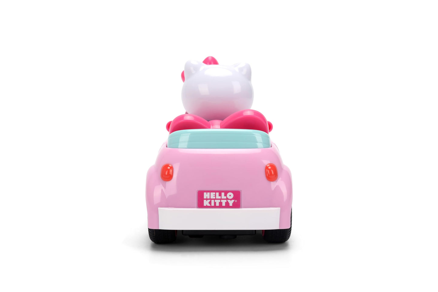 Jada Hello Kitty RC Car 1:32 Scale Vehicle - Simple Function Remote Control Pink Convertible with Non-Removable Figure Toys