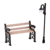 LoveinDIY 1 : 12 Dollhouse Garden Patio Furniture Bench & Street