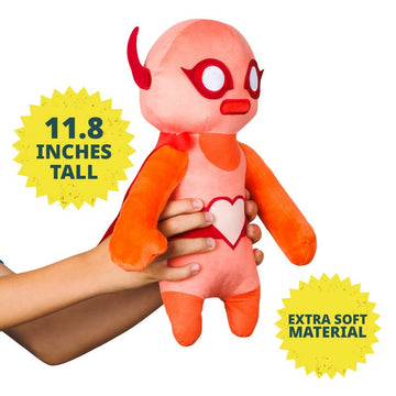 Gang Beasts Red Wrestler Plush 12" Video Game Character Doll Figure