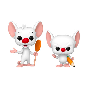 Funko Pop! Animation: Pinky & The Brain, 2-Pack - Collectable Vinyl Figure - Gift Idea - Official Merchandise - Toys for Kids & Adults - Cartoon Fans