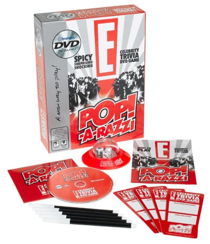 E CELEBRITY Pop-A-Razzi TRIVIA DVD GAME