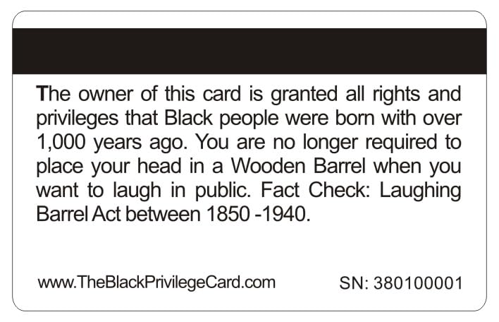 Aromabug Black Privilege Official Card 8 Pack, Raised Numbers on Front. Serial Number on Back Side. Collector Item.