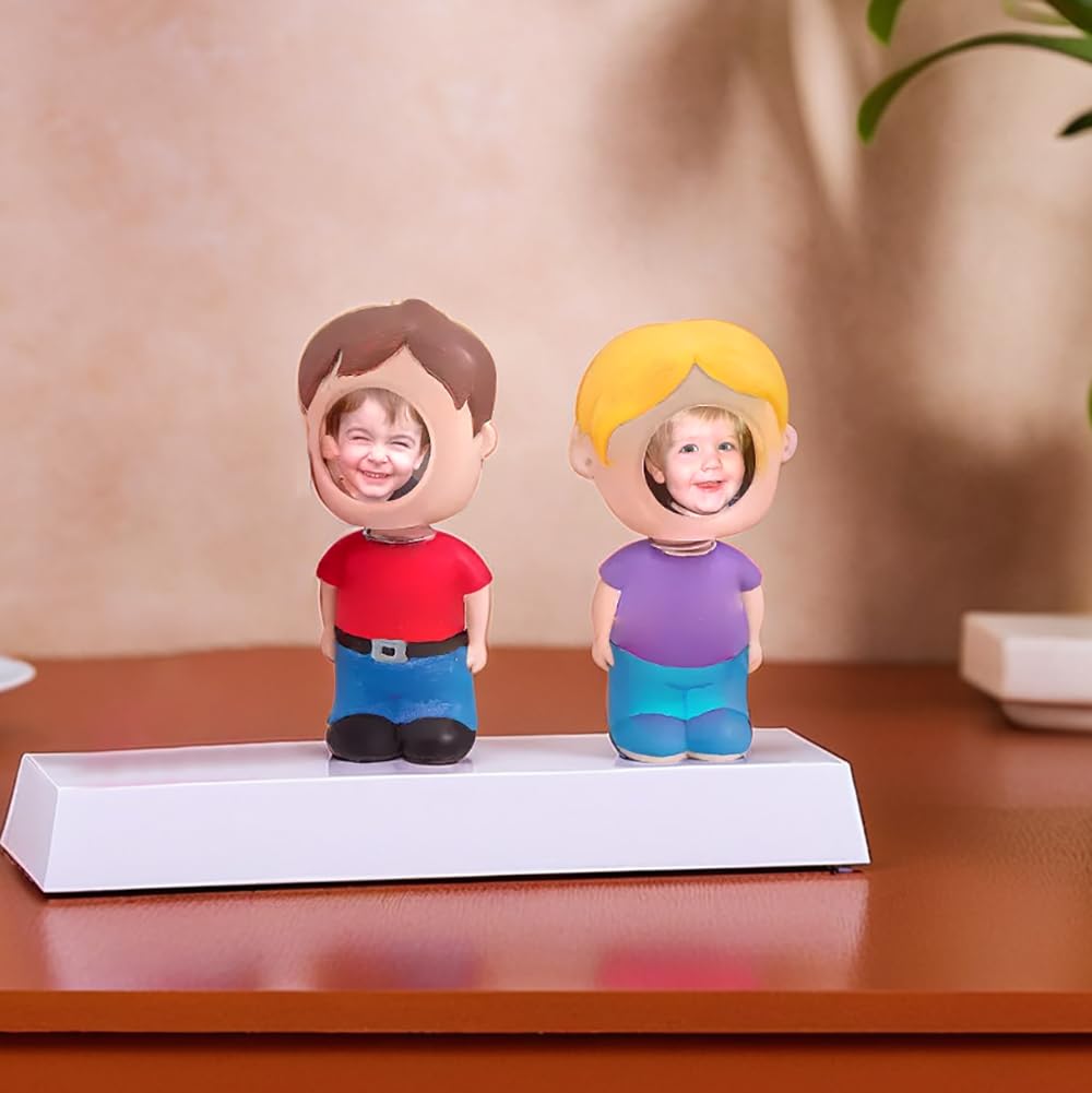 DIY Ceramic Bobble Head Picture Frames (set of 12) Crafts for Kids and Fun Home Activities