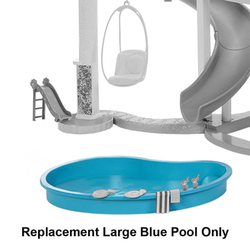 Replacement Part for Barbie Doll Dreamhouse Doll House Playset HMX10 - Replacement Large Blue Pool