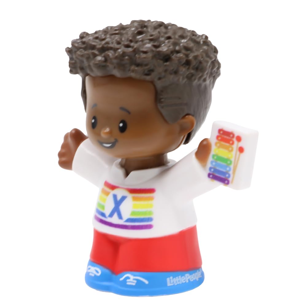 Fisher-Price Replacement Part for Collectible Little People Alphabet Fun Zoo Safari Farm Playset JGR92 - Replacement Letter X Boy Figure Holding a