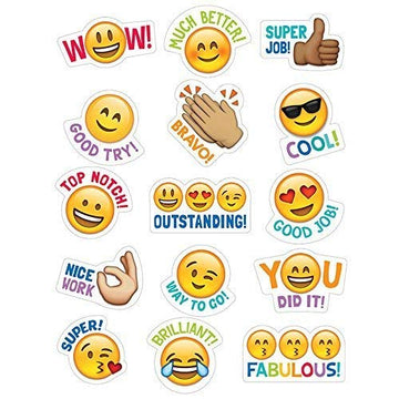 Creative Teaching Press Emoji Rewards Stickers, Pack of 75