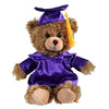Personalized 2026 Graduation Mocha Teddy Bear - Custom Plush with Cap & Gown - 6 inch Cute Stuffed Animal for Graduates - Best Grad Gift for College