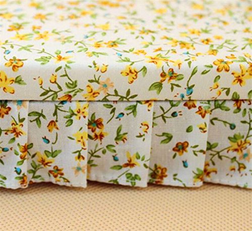 EatingBiting 1:12 Vintage Flower Print Bed, mini House Miniature Furniture Wooden Single Bed Traditional Flower, DIY Scene House Home Furniture Craft