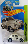Hot Wheels 2014, Volkswagen Beetle. Herbie The Love Bug. HW Workshop 191/250. 1:64 Scale.