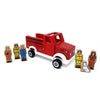 Jack Rabbit Magnetic Wooden Fire Truck - with Figures - Ages 3+