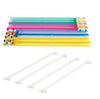C&H Solutions Clear Acrylic Mahjong Pushers 18'' - Set of 4 and Color Acrylic Mahjong Racks 18'' - Set of 4 (Combo)