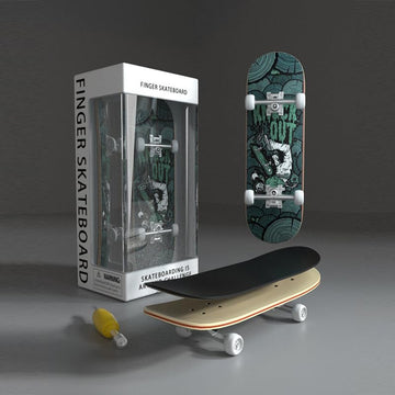 Lently Wood Fingerboards, Mini Fingerboards, 99mmL*29mmW (Big Mouth Cute Dragon) (Knock Out)