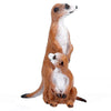 FLORMOON Animal Figures Realistic Mongoose Plastic Early Educational Toys Cupcake Topper Party Gift for Kids 2+ Year Old