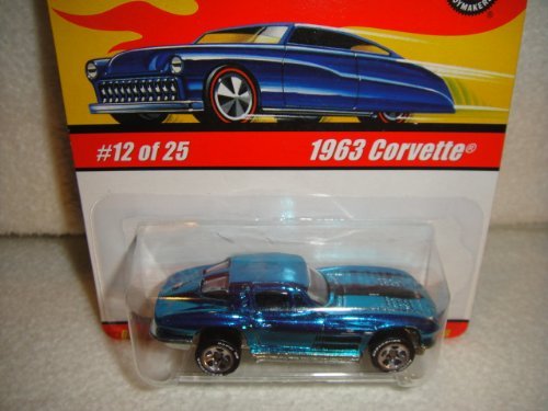 HOT WHEELS 1:64 SCALE SERIES 1 CLASSICS TEAL 1963 CORVETTE DIE-CAST