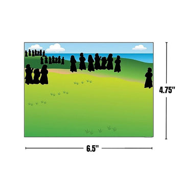 Fun Express - Miracles of Jesus Mini Mas - Stationery - Stickers - Make - A - Scene (Sm) - 24 Pieces