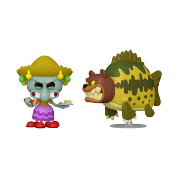 Funko Pop! Animation: Spongebob Squarepants - Squidward & Sea Bear, 2-Pack - Collectable Vinyl Figure - Gift Idea - Official Merchandise - Toys for