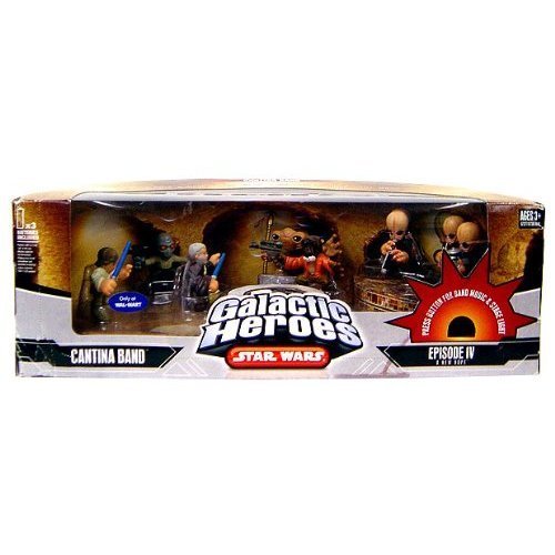 Star Wars Galactic Heroes Deluxe Cinema Scene Mini Figure Multi Pack Cantina Band