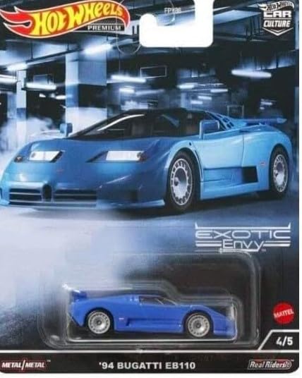 Hot Wheels Car Culture Exotic Envy Complete 5?Car Bundle - 2022 Die?Cast Supercar Collectible, 1:64 Scale, FPY86-957M, Ages 3+
