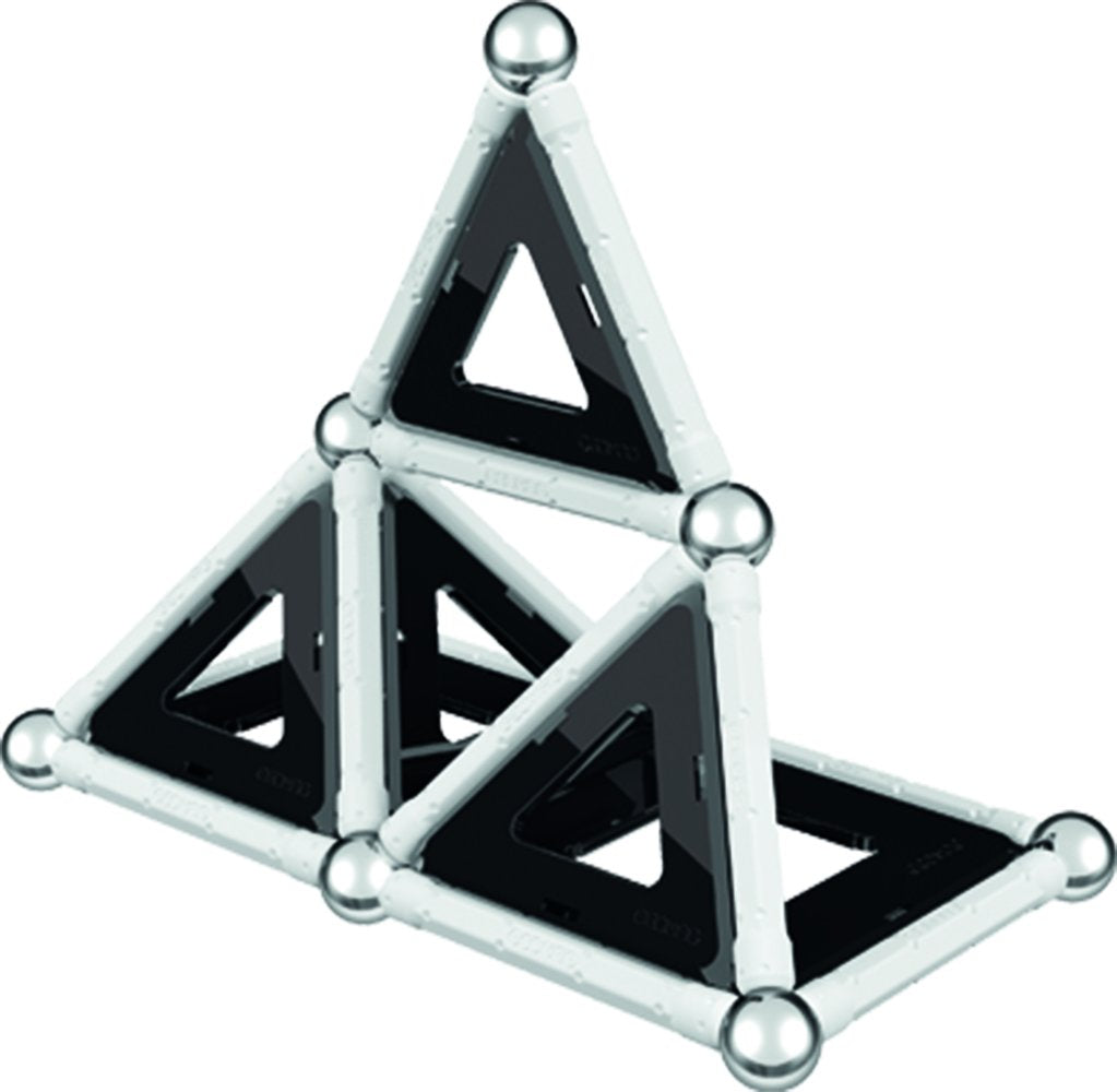 Geomag Black and White 68 Piece Magnetic Construction Set - Safe Building Toy for Ages 5 and Up