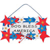 Fun Express God Bless America Sign Craft Kit, Makes 12 Foam Signs - 4th of July Crafts for Kids
