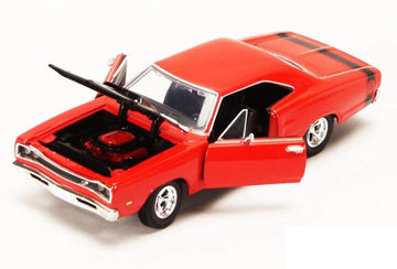 1969 Dodge Coronet Super Bee Red 1/24 Diecast Model Car by Motormax