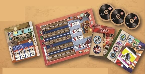 Vinyl: British Invasion - Board Game by Talon Strikes Studios LLC 2 Players - Board Games for Family - 60-75 Minutes of Gameplay - Games for Family