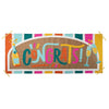 Pink Picasso "Congrats" Paint by Number Banner - DIY for Congratulations Celebrations -Graduation, Engagement, Promotion, Retirement, Anniversary