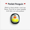 Mini Cute A Little Pocket Penguin Hug, Pocket Penguin Hug Animal Decoration Special Encourage Birthday Wedding Party Valentines Penguin , Stuffed