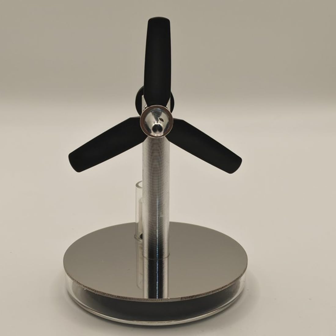 RBLOCTOYNY Three-Blade Propeller Stirling Engine Model, Low-Temperature Heat-Powered Physics Educational Kit with Visible Operation, Perfect