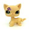 CFCLLBR Rare Mini Pet Toys #1962 Yellow Flower Kitty Cat Animal Figure